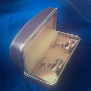 Men’s Amethyst Crystal Glass Vault Cufflinks